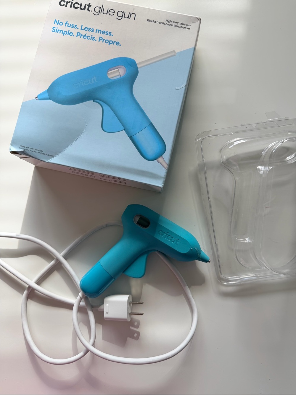 Cricut Mini Glue Gun Blue High Temp Craft Tool With Box - Picture 8 of 10
